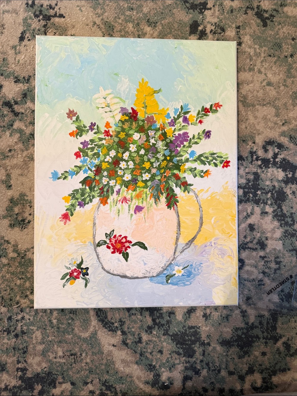 Hand-Painted Floral Spring Bouquet